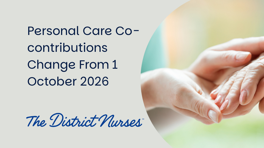 Personal Care Co-contributions Change From 1 October 2026