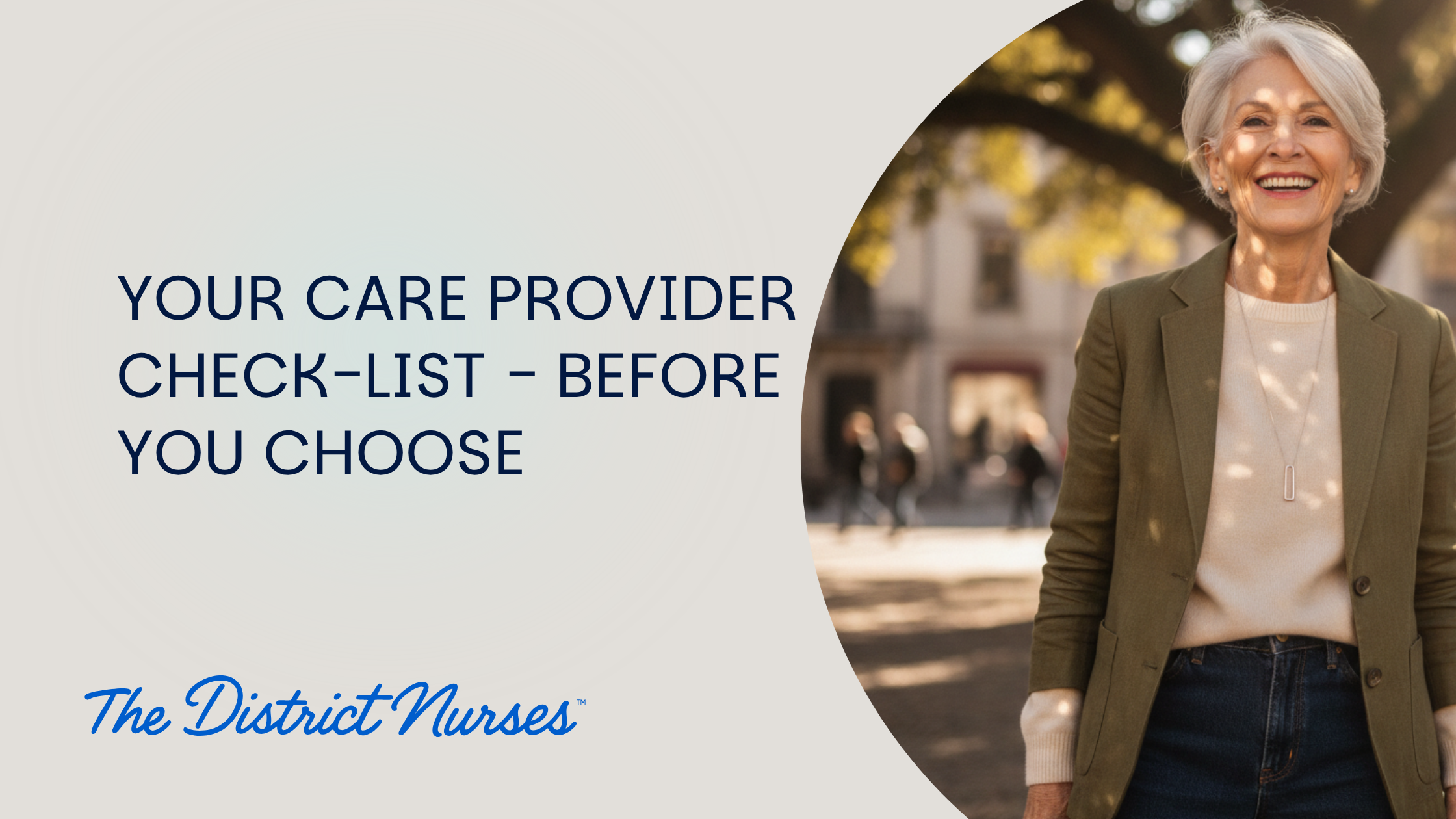 Your Care Provider Check-list - Before You Choose